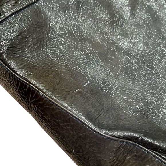 Abro Dark Green Large Bowling Style Leather Tote Bag - Picture 3 of 10